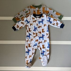18m Microfleece Footed Zip Front Sleep and Play